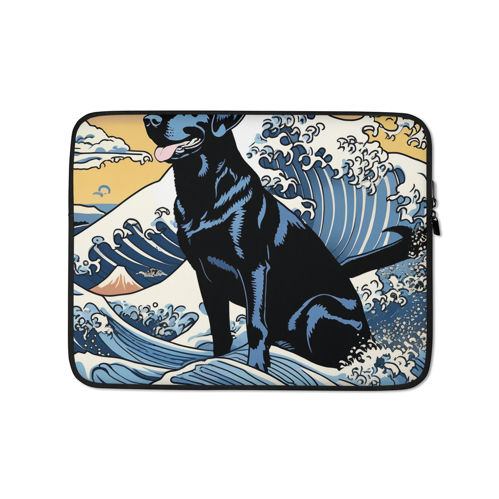 PugMug Custom Black Labrador Retriever Laptop Sleeve