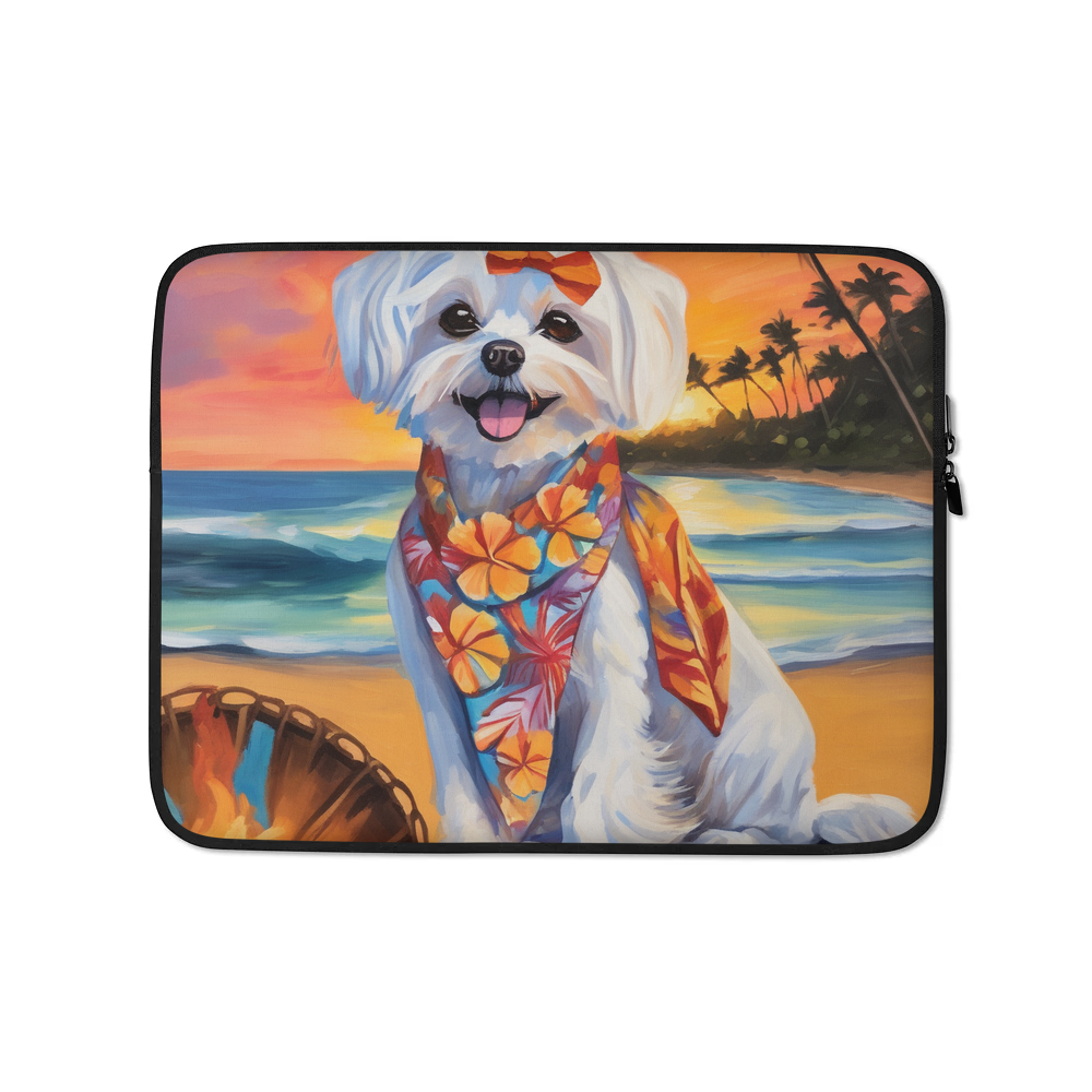 PugMug Custom Maltese Dog Laptop Sleeve