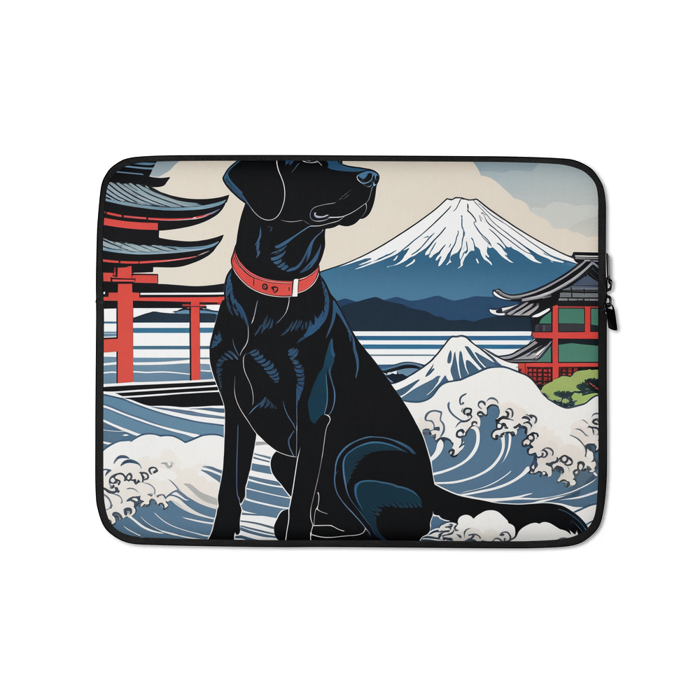 PugMug Custom Black Labrador Retriever Laptop Sleeve