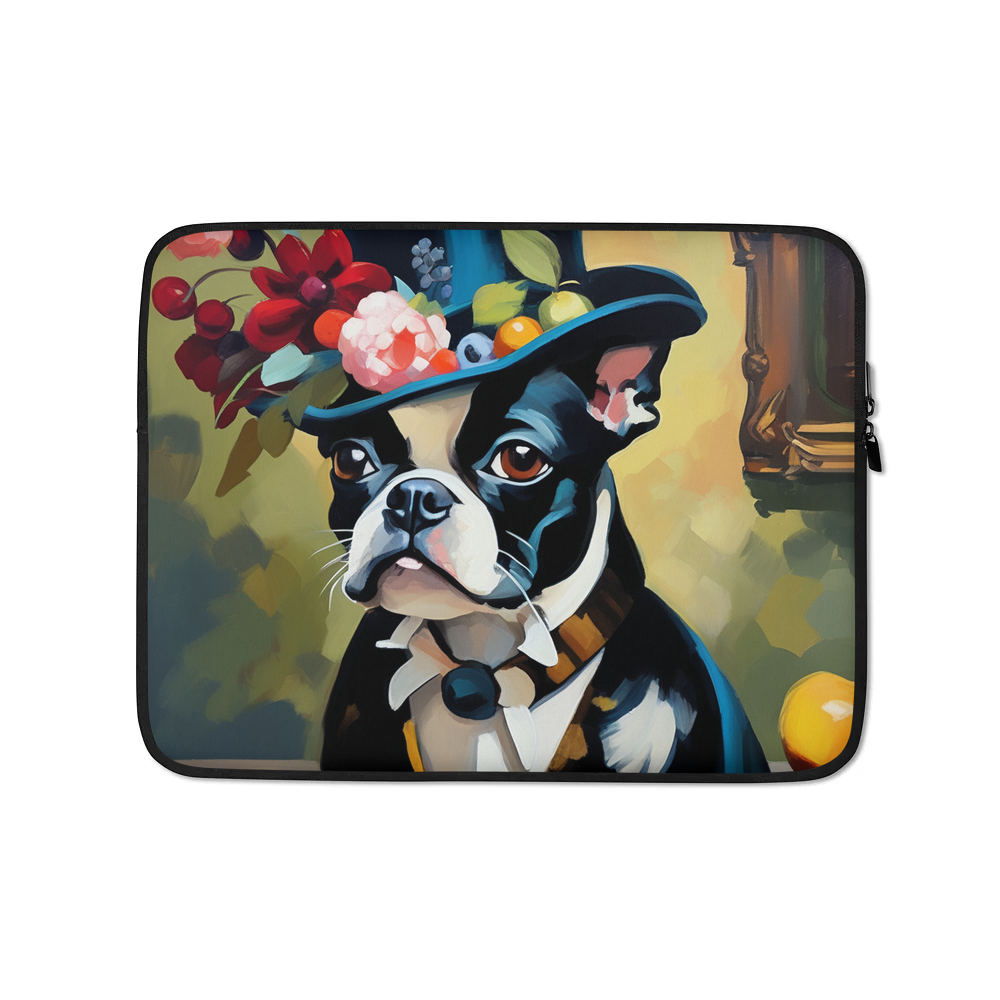 PugMug Custom Boston Terrier Laptop Sleeve