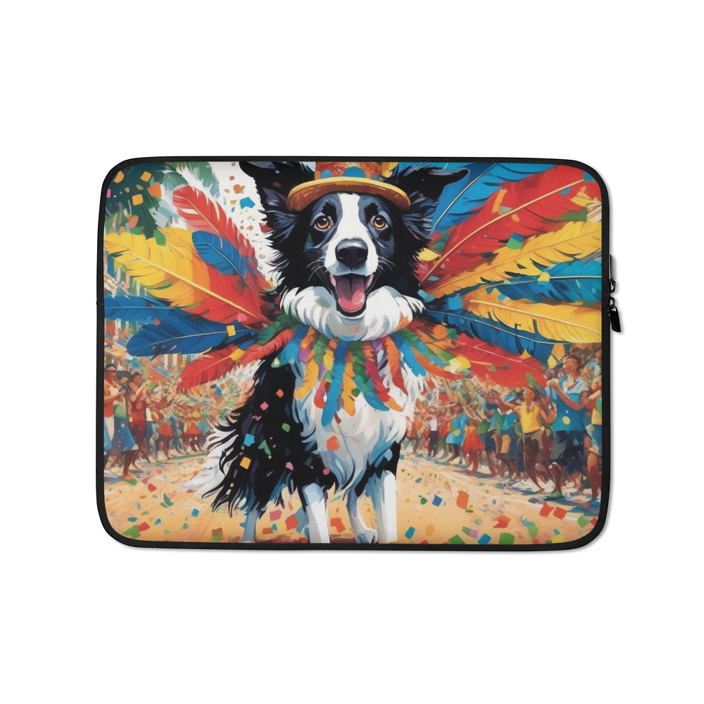 PugMug Custom Border Collie Laptop Sleeve