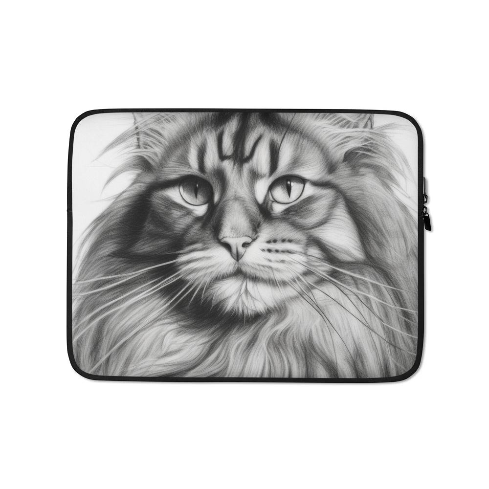 PugMug Custom Tabby Maine Coon Cat Laptop Sleeve