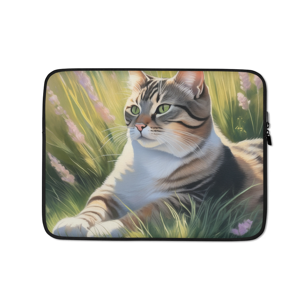 PugMug Custom Tabby Companion Cat Laptop Sleeve