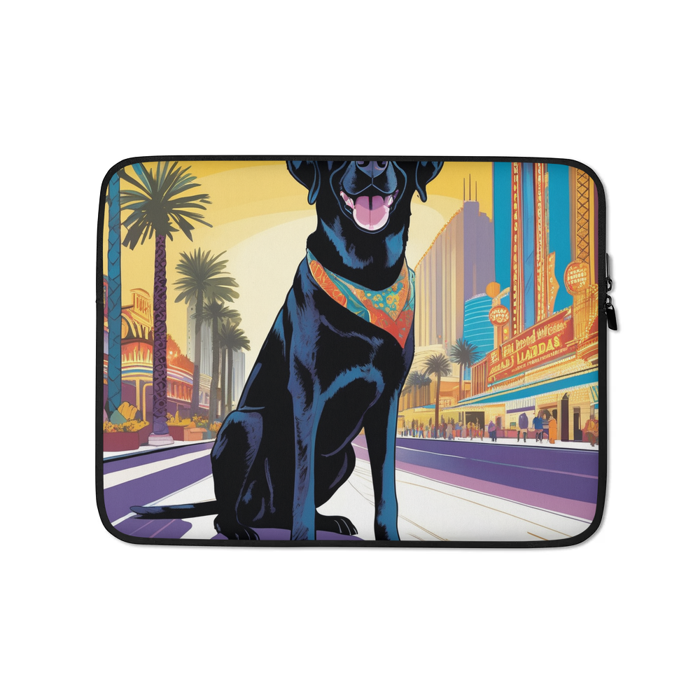PugMug Custom Black Labrador Retriever Laptop Sleeve