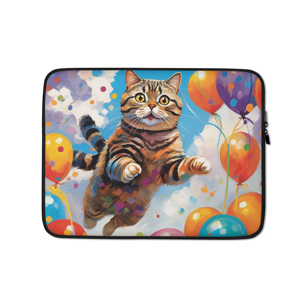PugMug Custom Tabby Scottish Fold Cat Laptop Sleeve