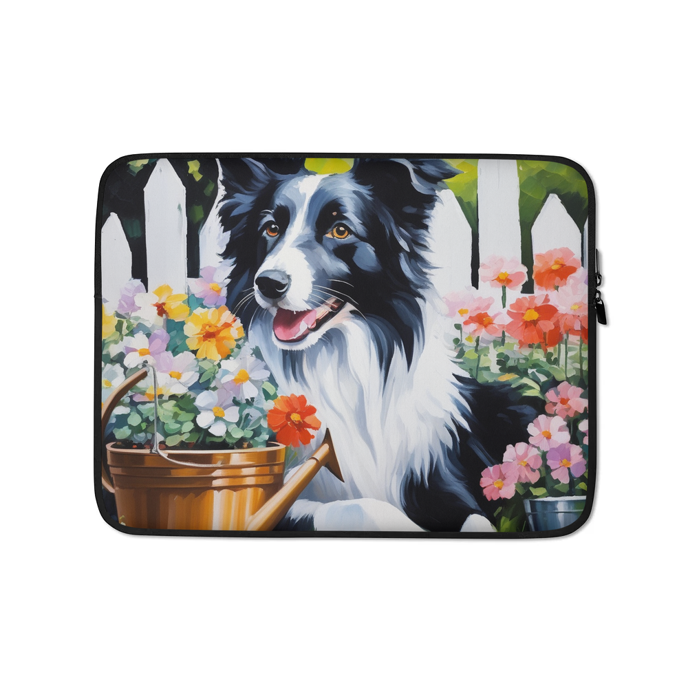 PugMug Custom Border Collie Laptop Sleeve