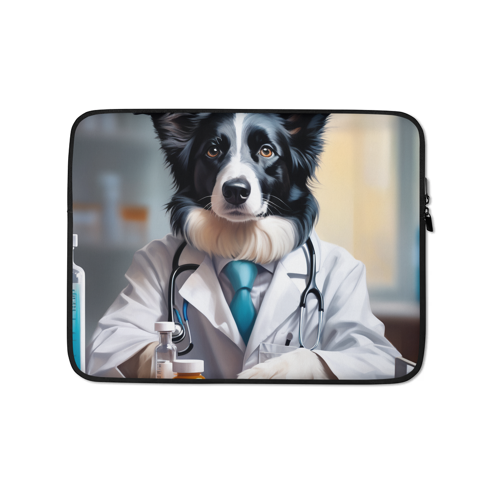PugMug Custom Border Collie Laptop Sleeve