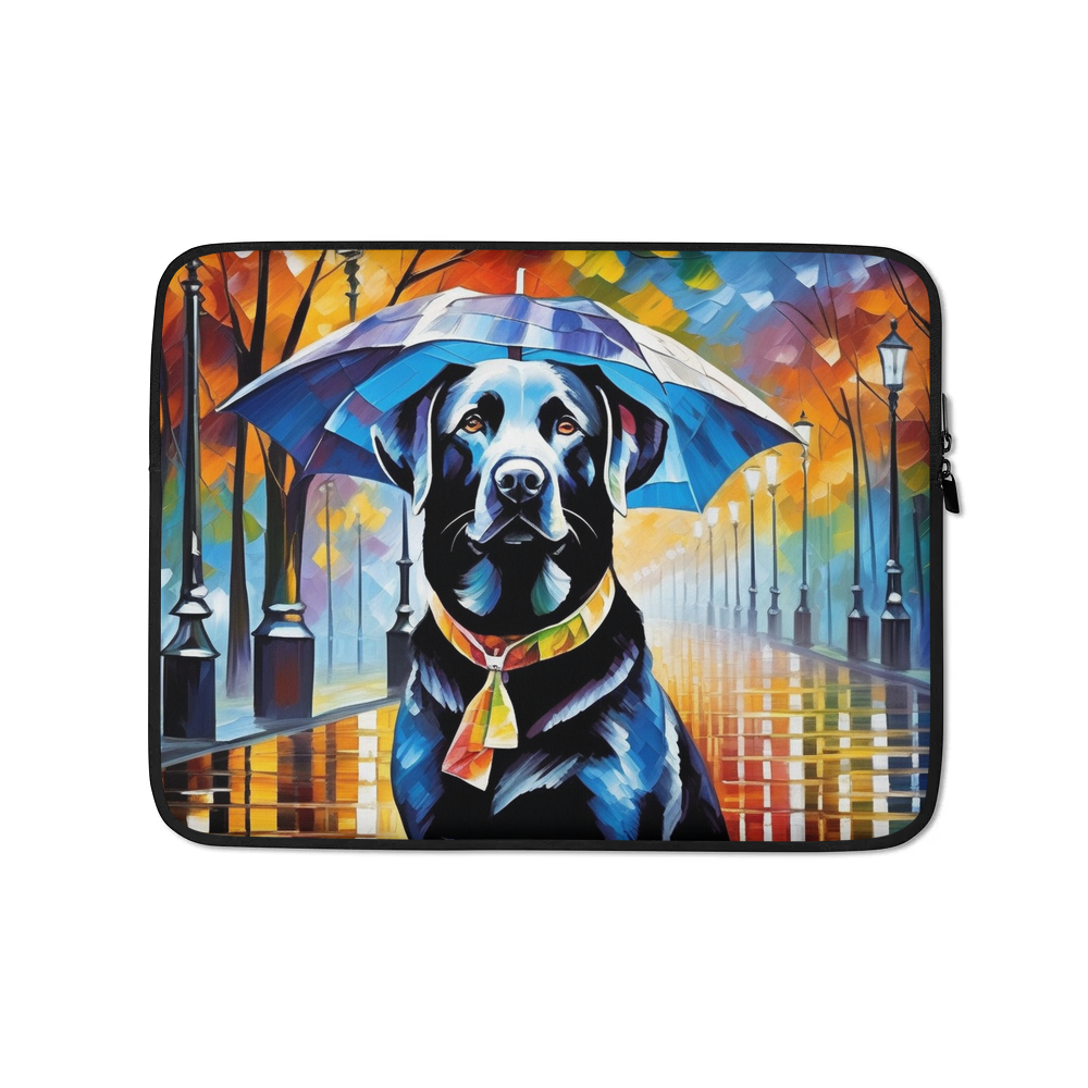 PugMug Custom Black Labrador Retriever Laptop Sleeve