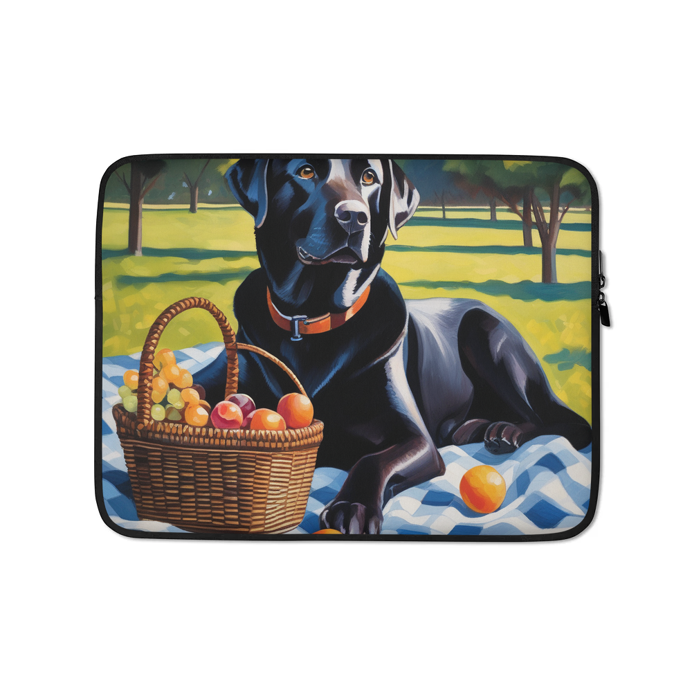 PugMug Custom Black Labrador Retriever Laptop Sleeve