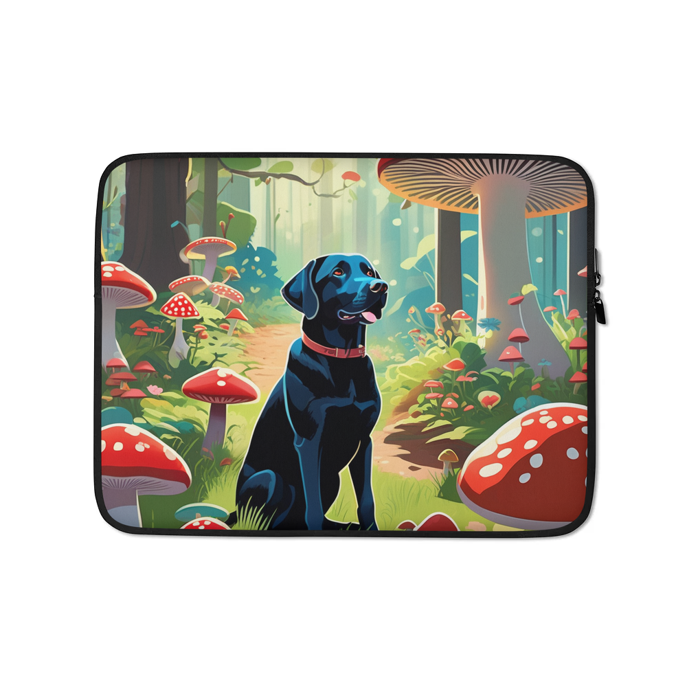 PugMug Custom Black Labrador Retriever Laptop Sleeve
