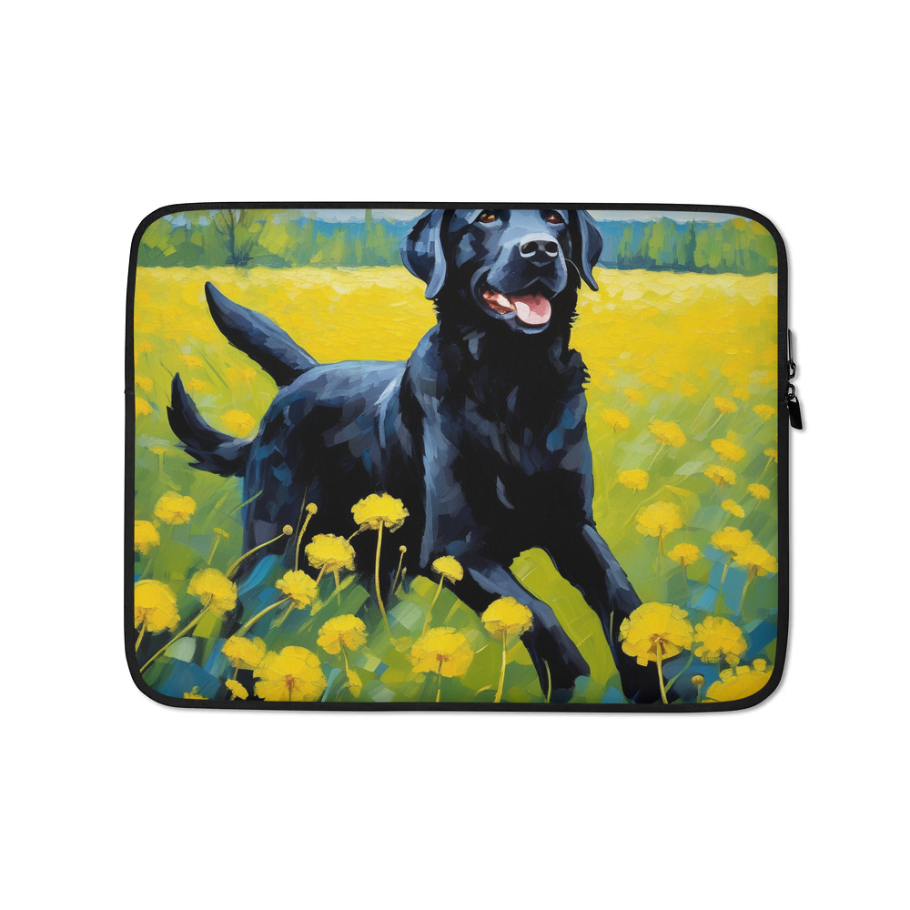 PugMug Custom Black Labrador Retriever Laptop Sleeve