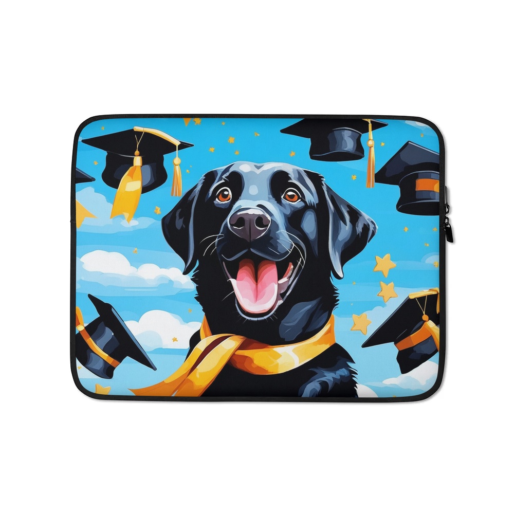 PugMug Custom Black Labrador Retriever Laptop Sleeve