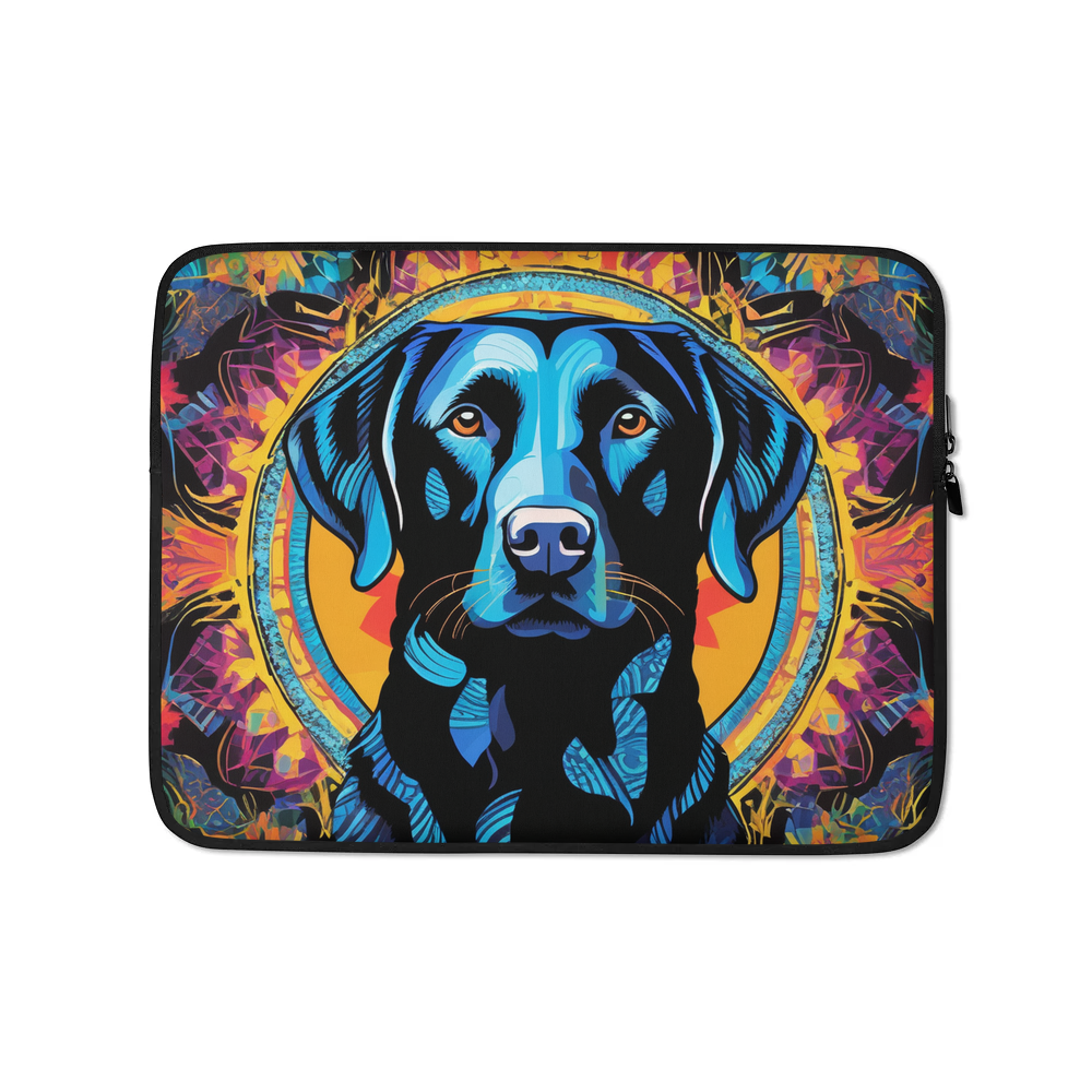 PugMug Custom Black Labrador Retriever Laptop Sleeve