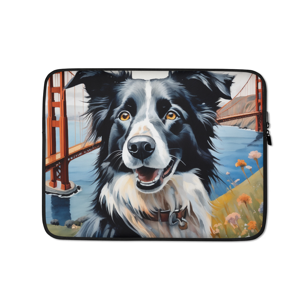 PugMug Custom Border Collie Laptop Sleeve