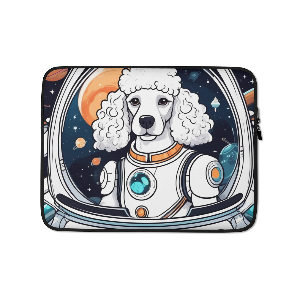 PugMug Custom White Poodle Laptop Sleeve