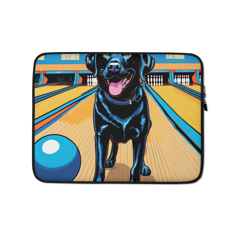 PugMug Custom Black Labrador Retriever Laptop Sleeve