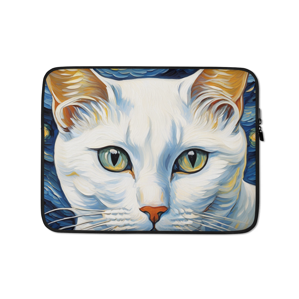 PugMug Custom White American Shorthair Cat Laptop Sleeve