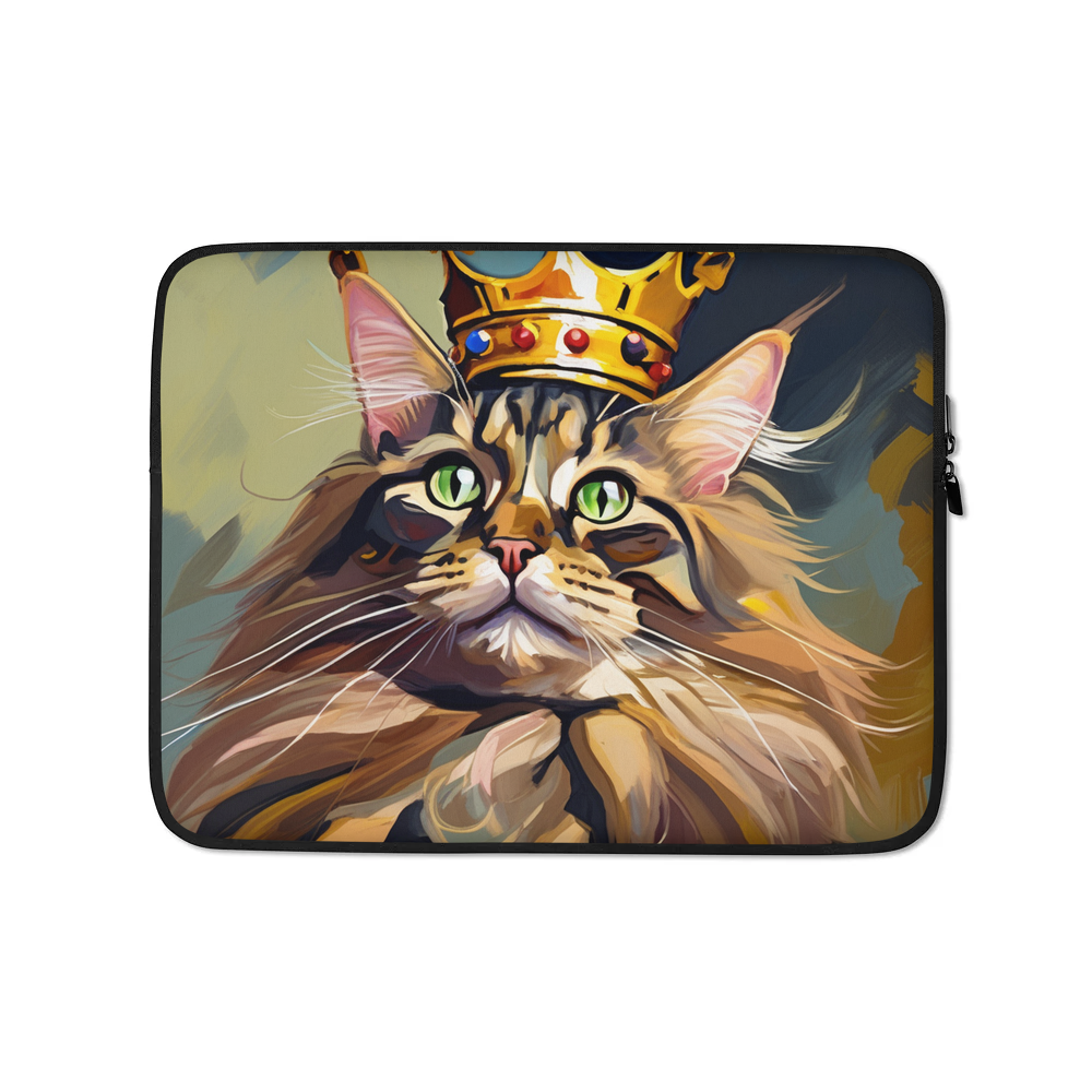 PugMug Custom Tabby Maine Coon Cat Laptop Sleeve