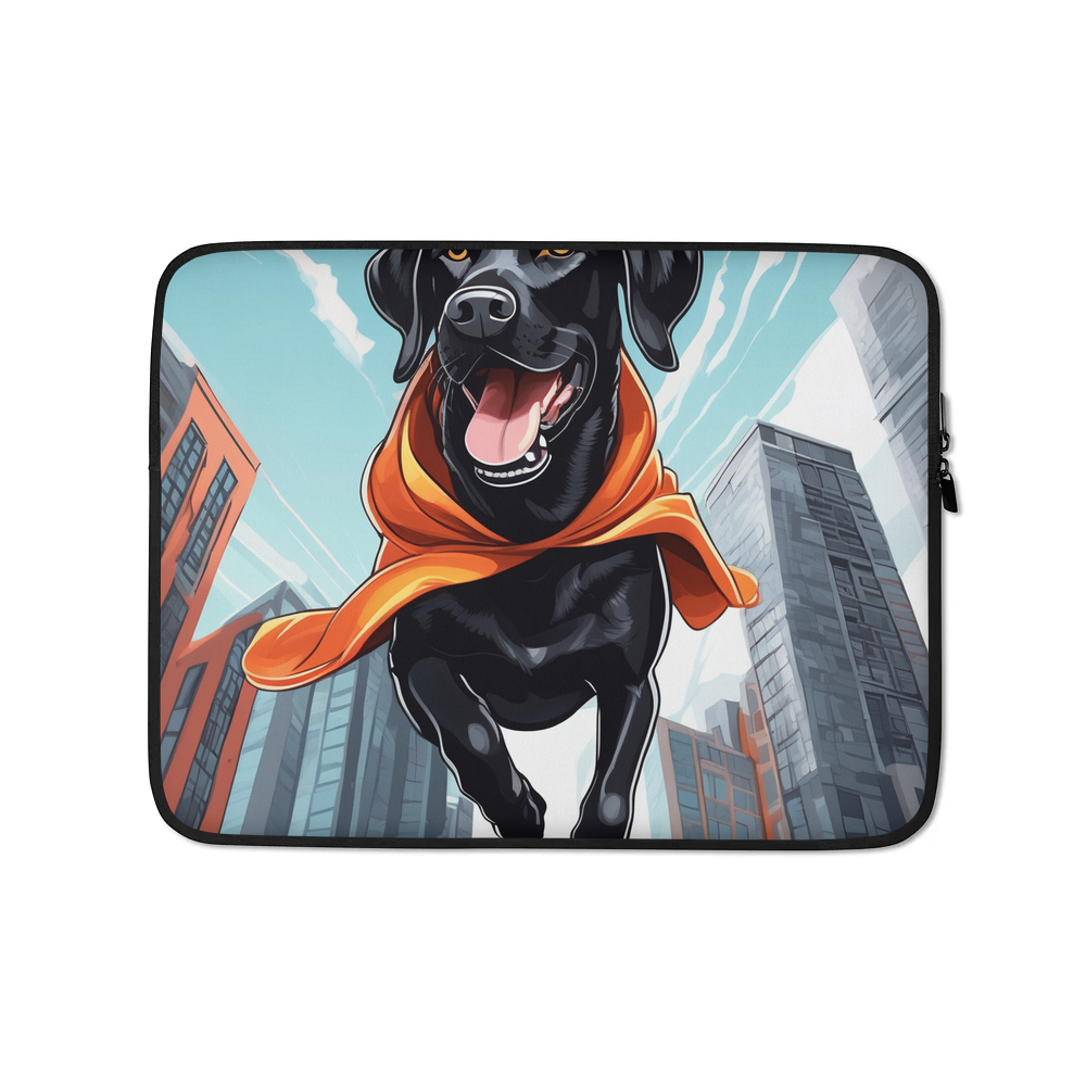 PugMug Custom Black Labrador Retriever Laptop Sleeve