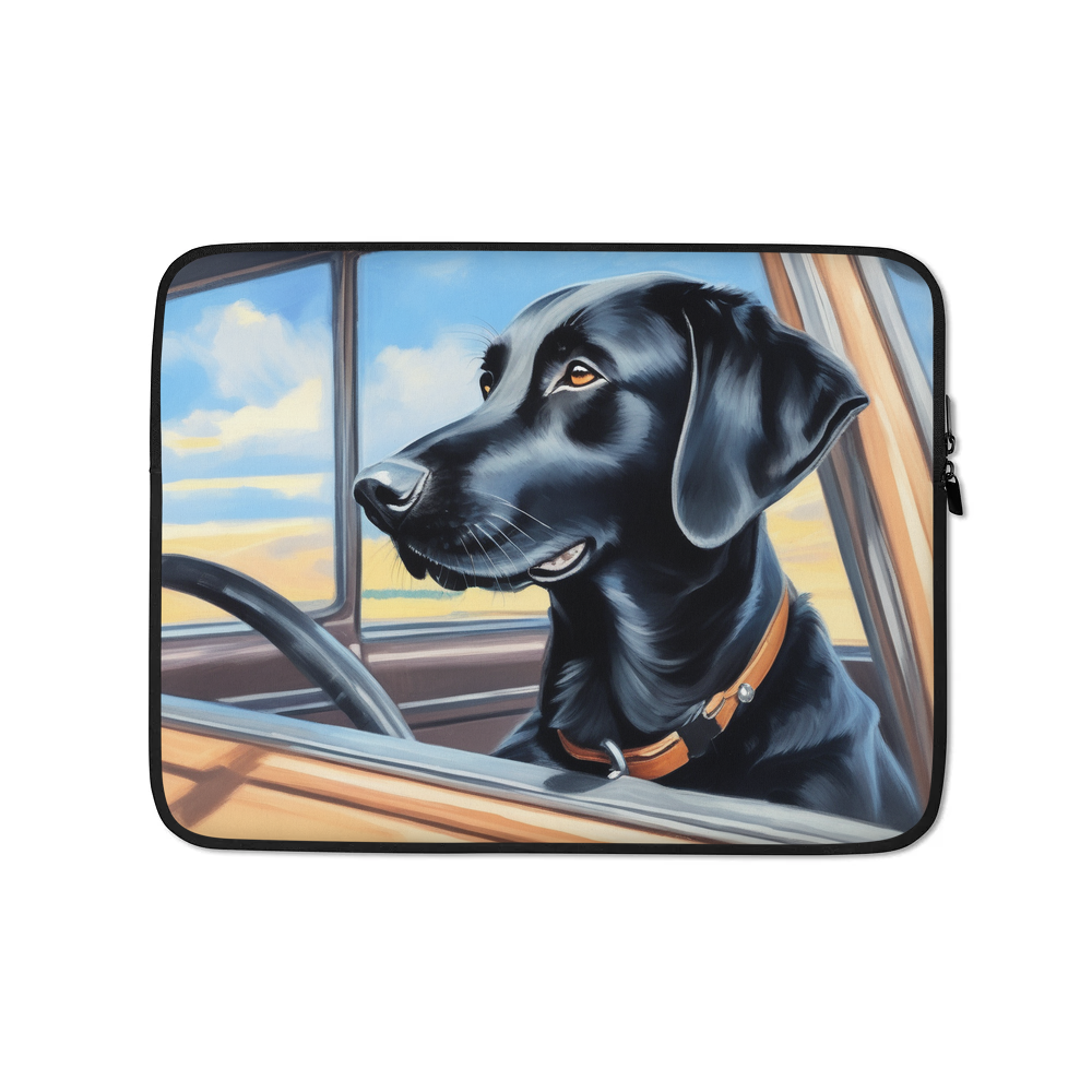 PugMug Custom Black Labrador Retriever Laptop Sleeve