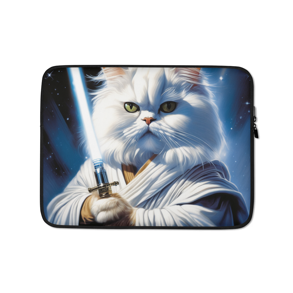 PugMug Custom White Persian Cat Laptop Sleeve