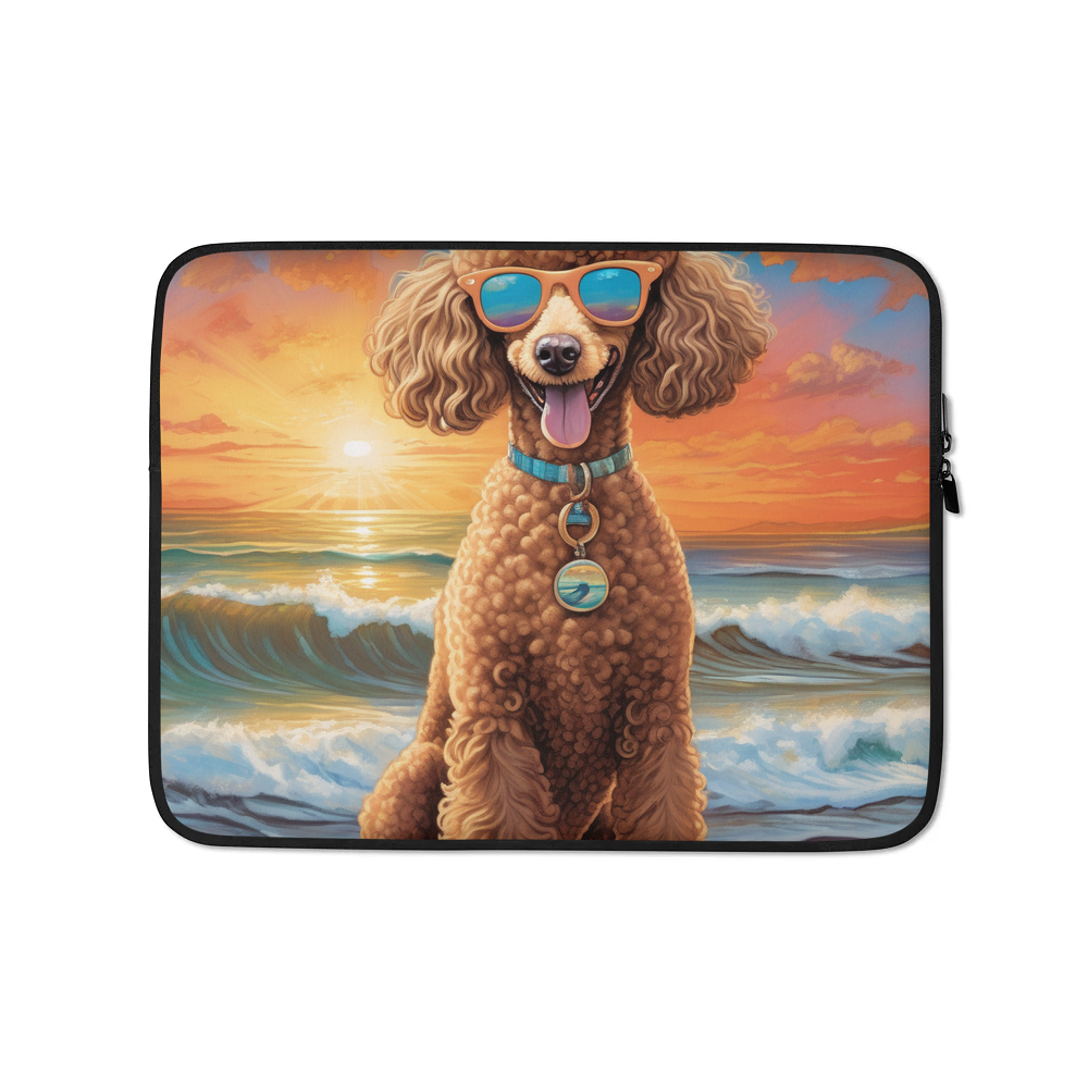PugMug Custom Tan Poodle Laptop Sleeve