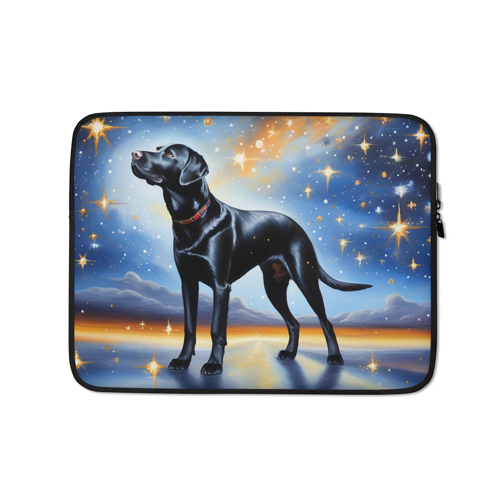 PugMug Custom Black Labrador Retriever Laptop Sleeve