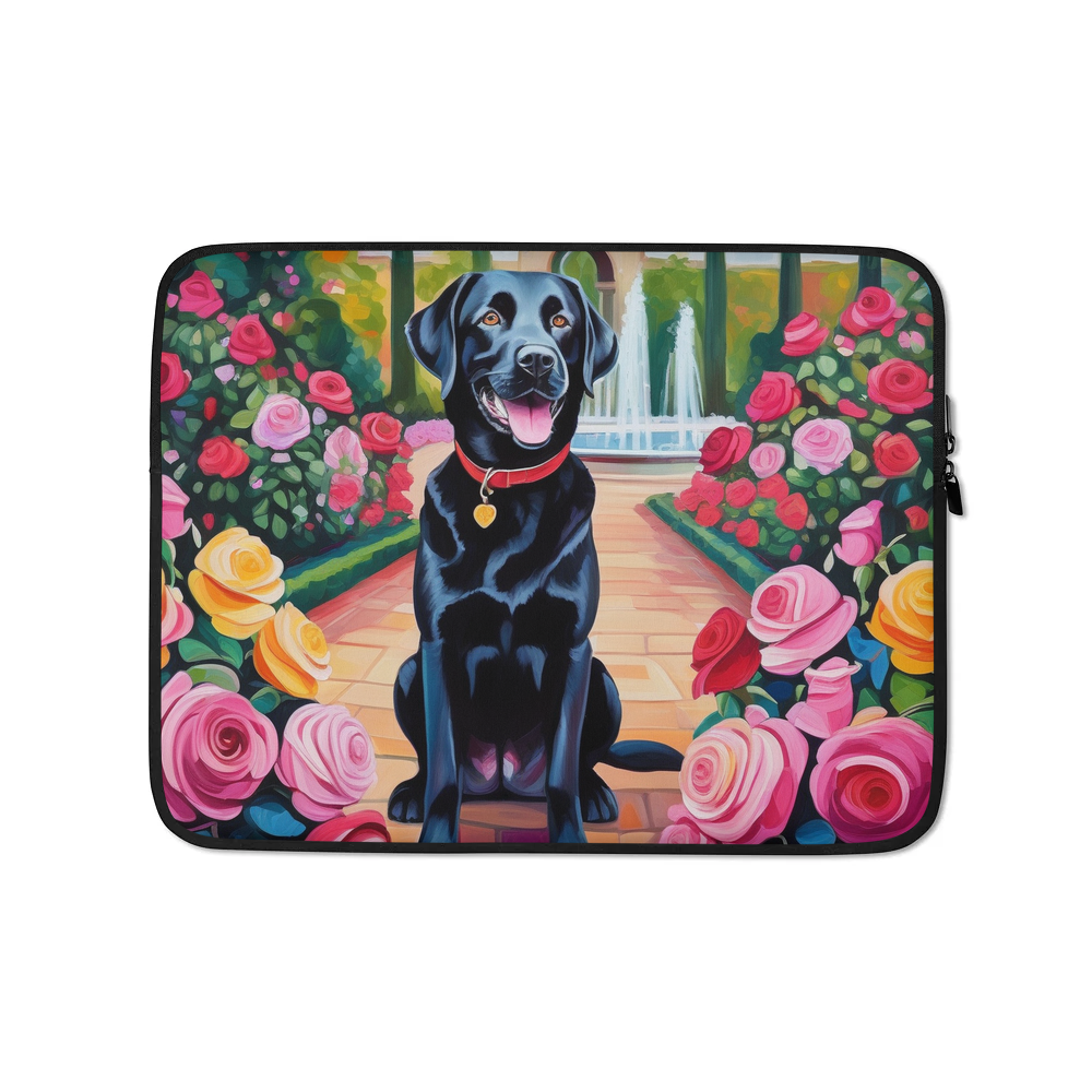 PugMug Custom Black Labrador Retriever Laptop Sleeve