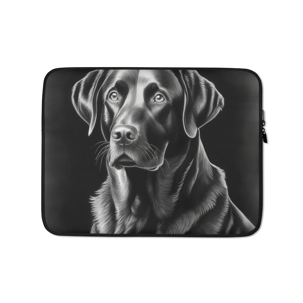PugMug Custom Black Labrador Retriever Laptop Sleeve