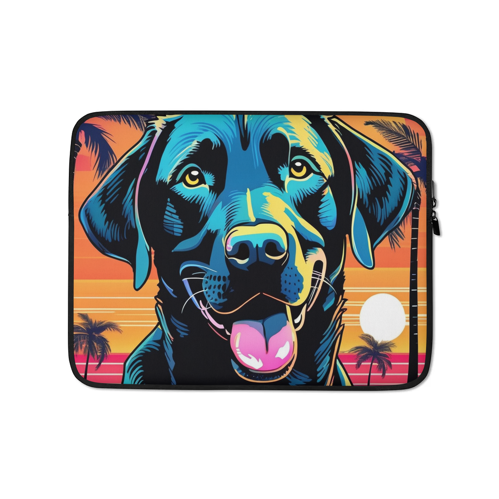 PugMug Custom Black Labrador Retriever Laptop Sleeve