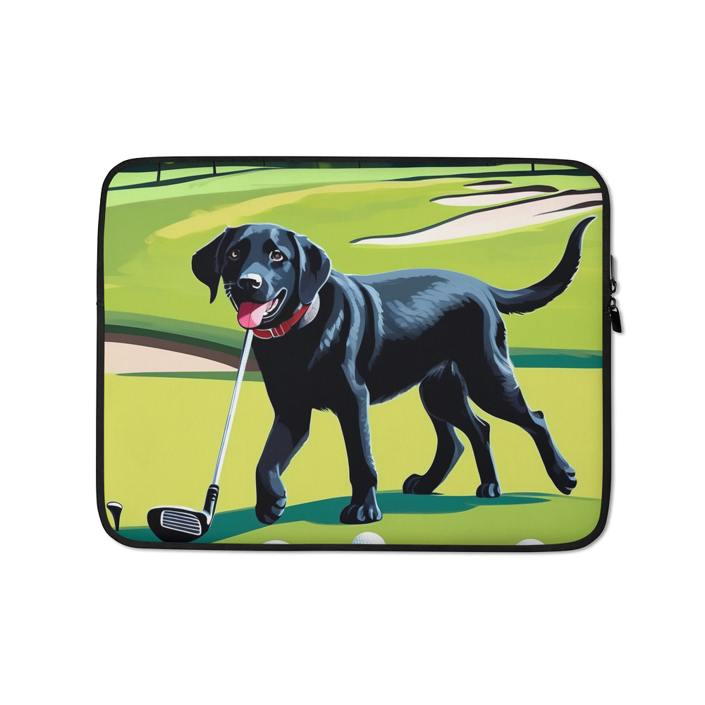 PugMug Custom Black Labrador Retriever Laptop Sleeve