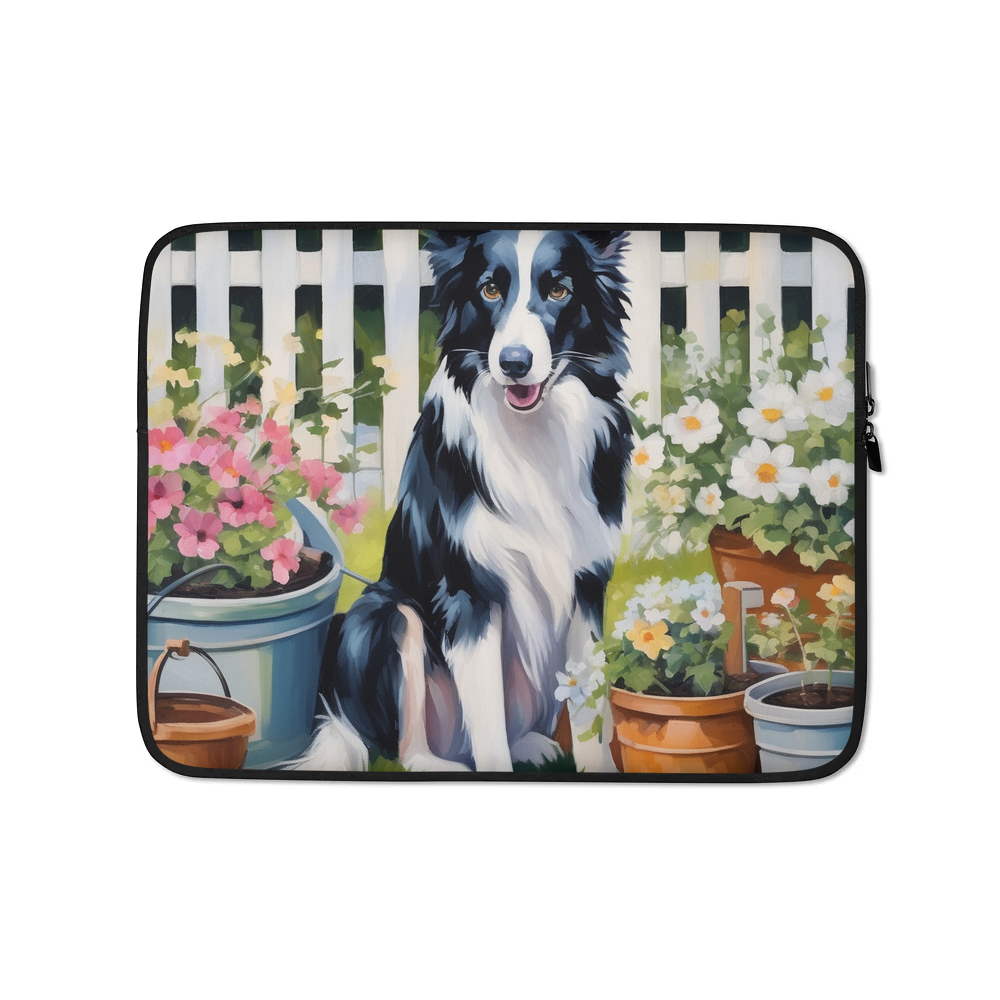 PugMug Custom Border Collie Laptop Sleeve