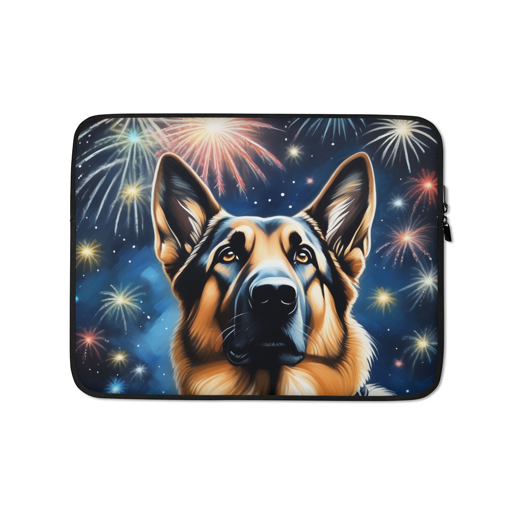 PugMug Custom German Shepherd Dog Laptop Sleeve