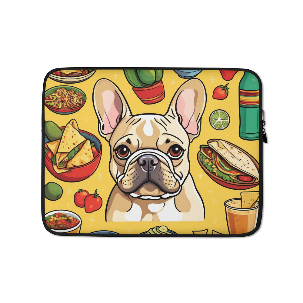 PugMug Custom Tan French Bulldog Laptop Sleeve