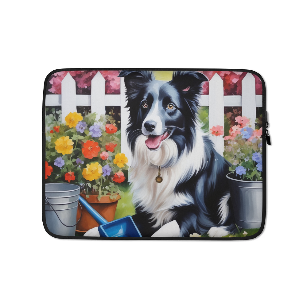 PugMug Custom Border Collie Laptop Sleeve