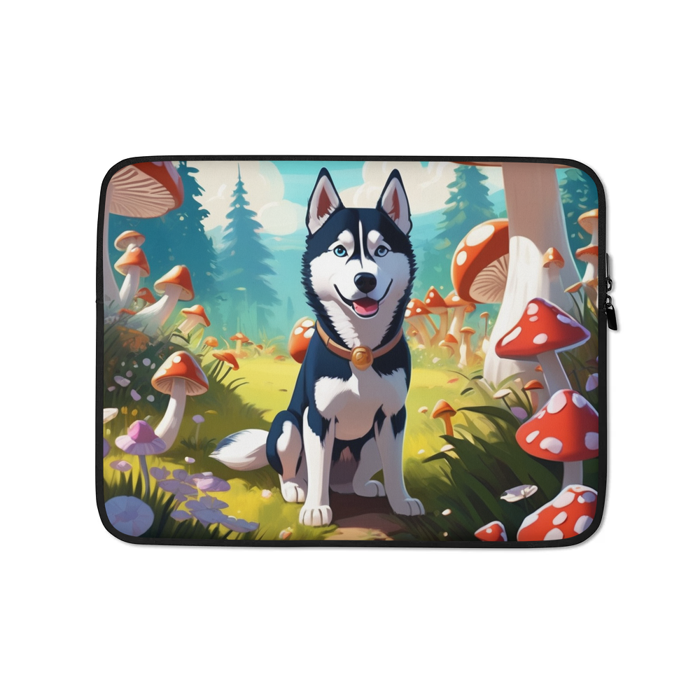 PugMug Custom Siberian Husky Laptop Sleeve