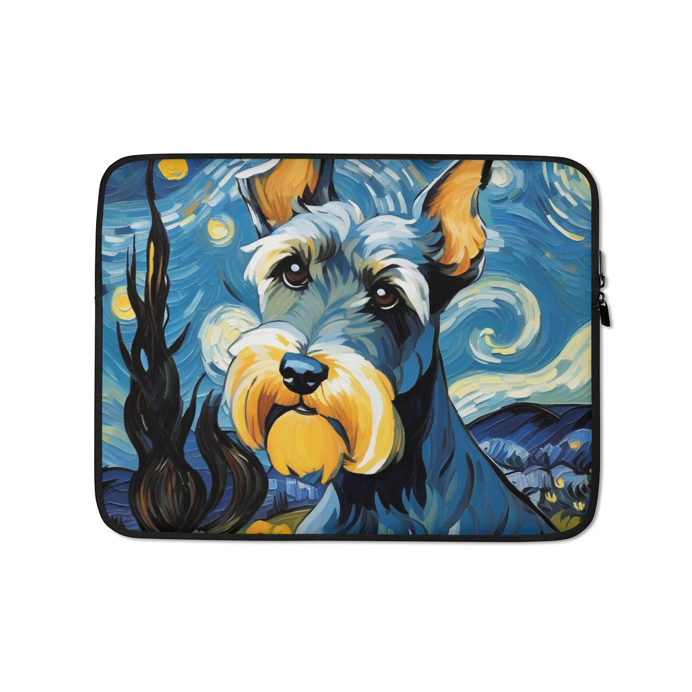 PugMug Custom Miniature Schnauzer Laptop Sleeve