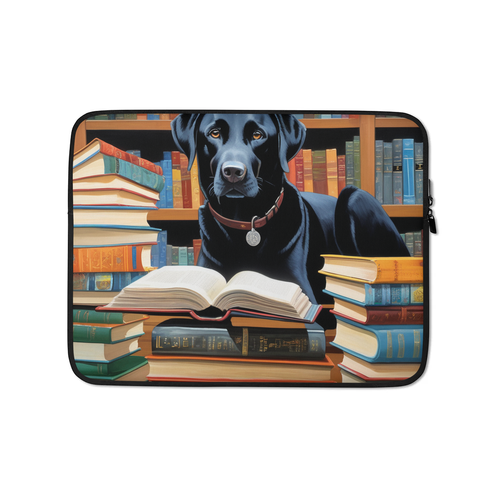 PugMug Custom Black Labrador Retriever Laptop Sleeve