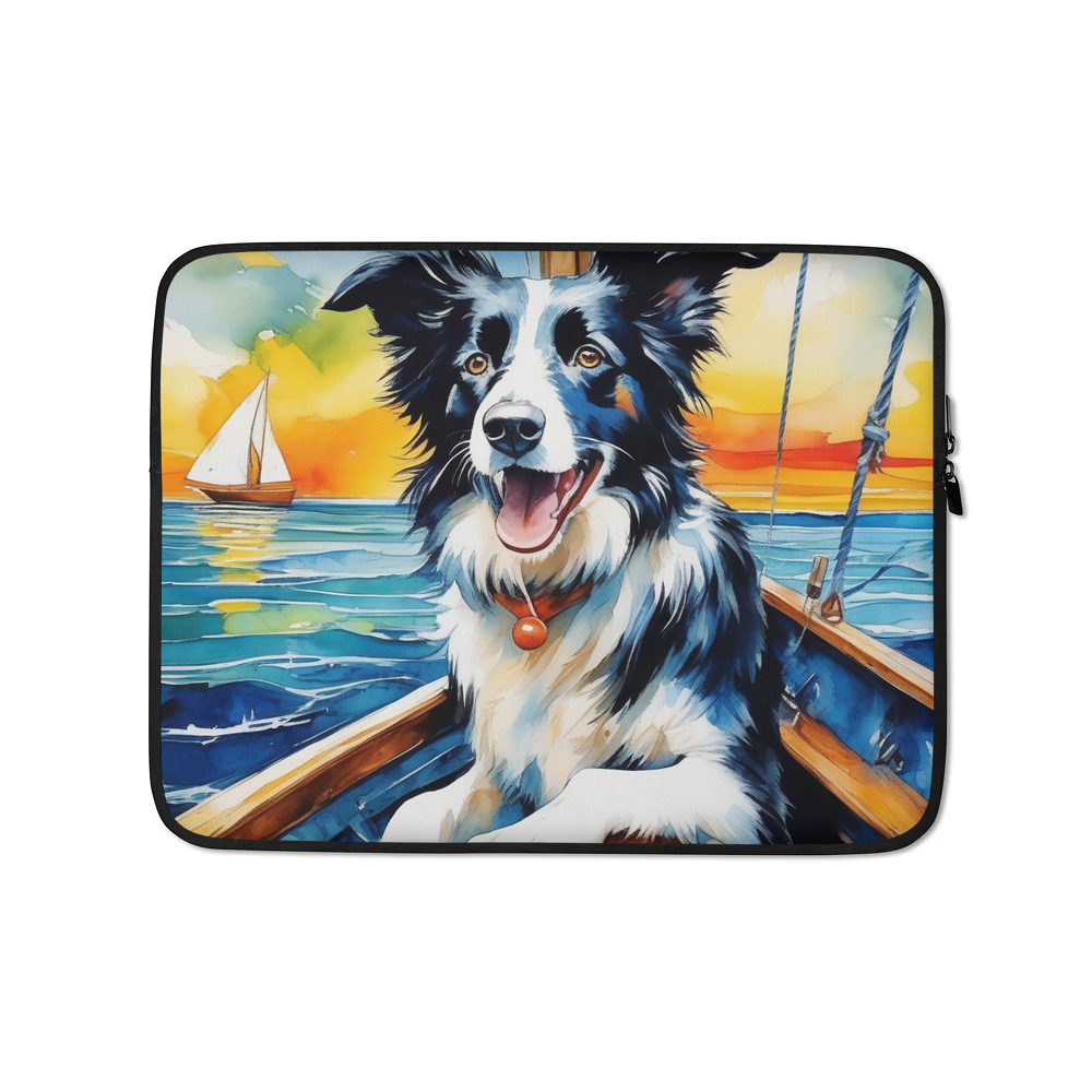 PugMug Custom Border Collie Laptop Sleeve