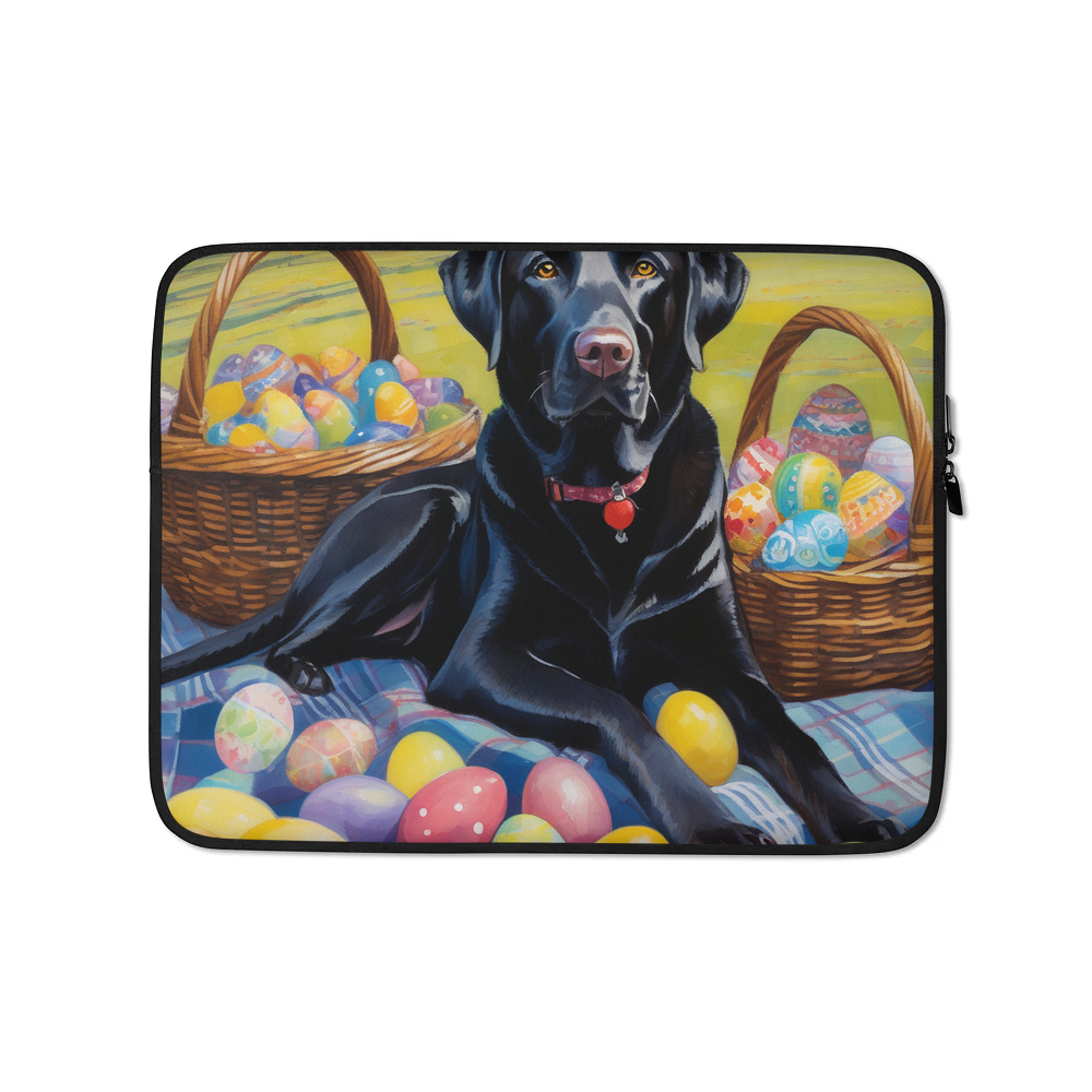 PugMug Custom Black Labrador Retriever Laptop Sleeve