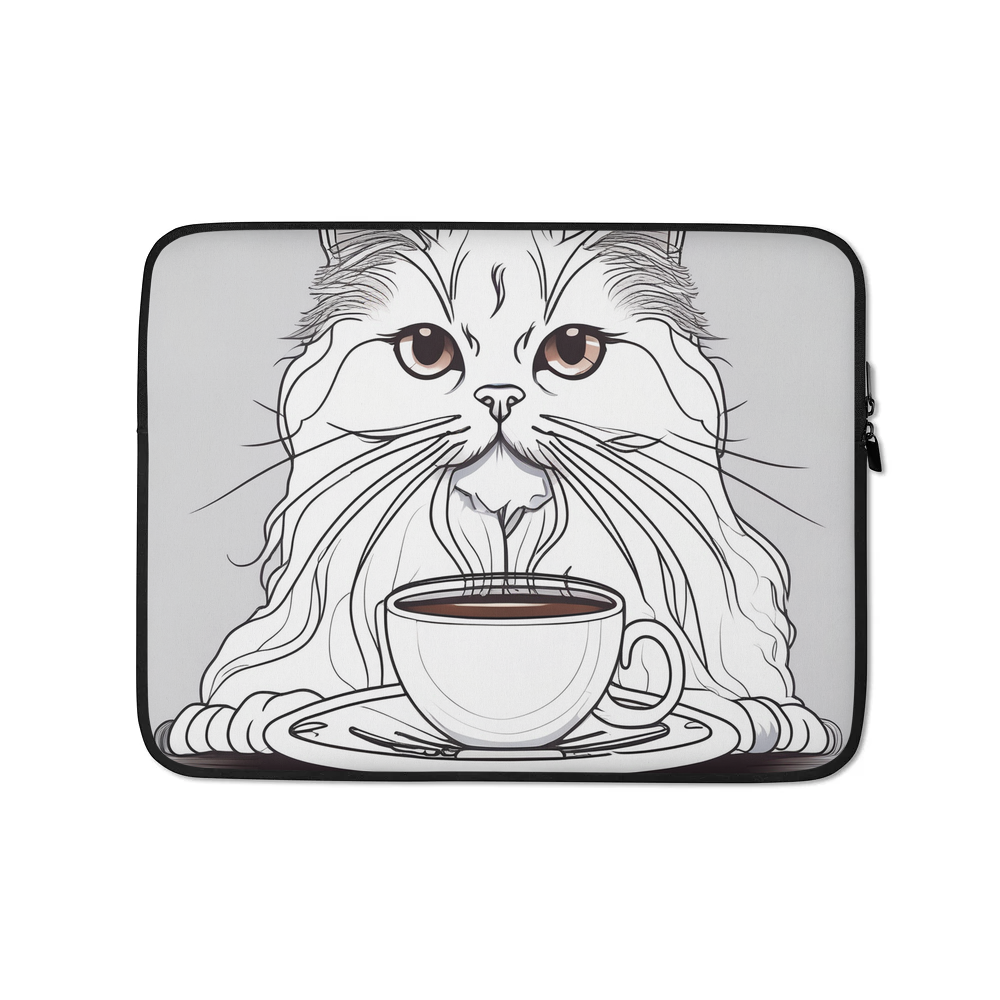 PugMug Custom White Persian Cat Laptop Sleeve