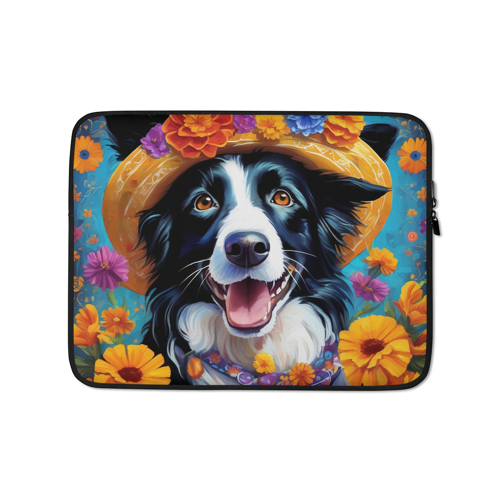 PugMug Custom Border Collie Laptop Sleeve