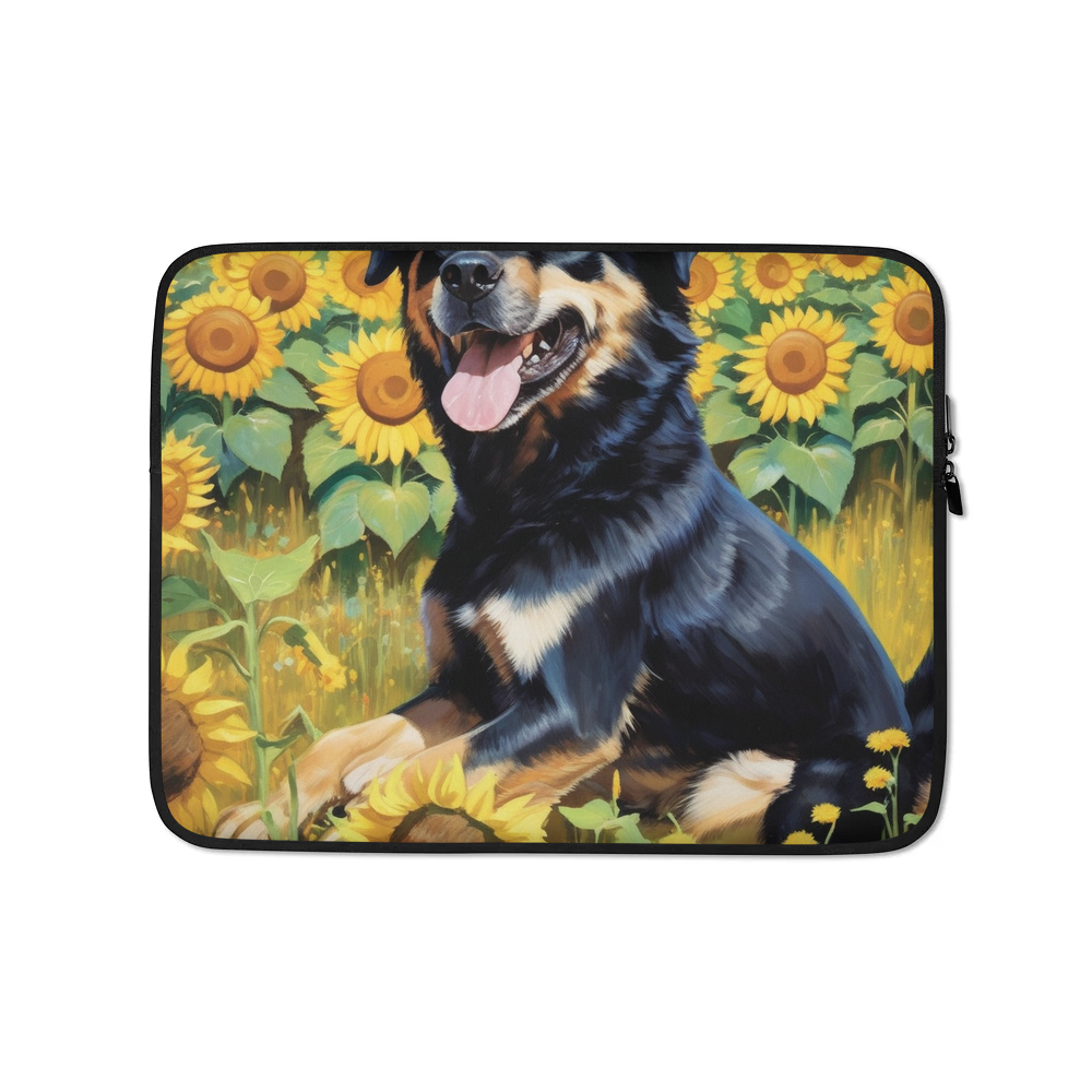 PugMug Custom Blue Laptop Sleeve