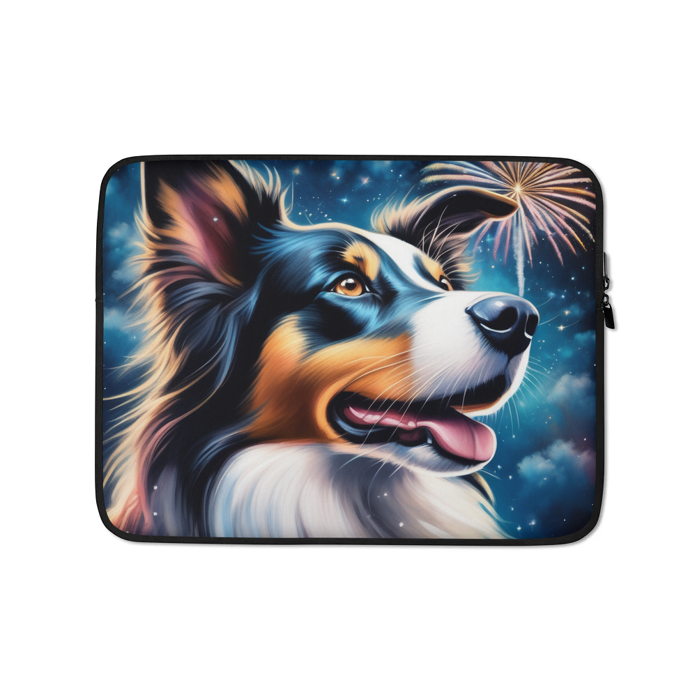 PugMug Custom Border Collie Laptop Sleeve