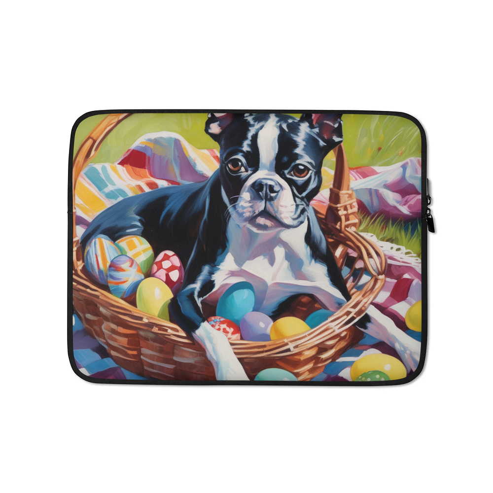 PugMug Custom Boston Terrier Laptop Sleeve