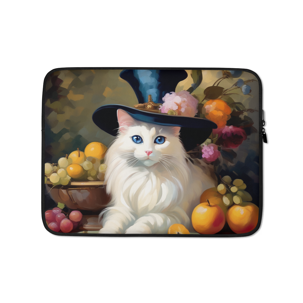 PugMug Custom White Ragdoll Cat Laptop Sleeve