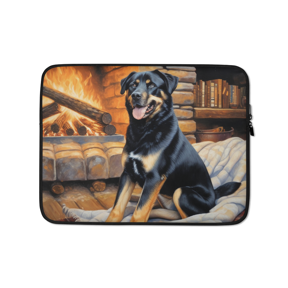 PugMug Custom Blue Laptop Sleeve