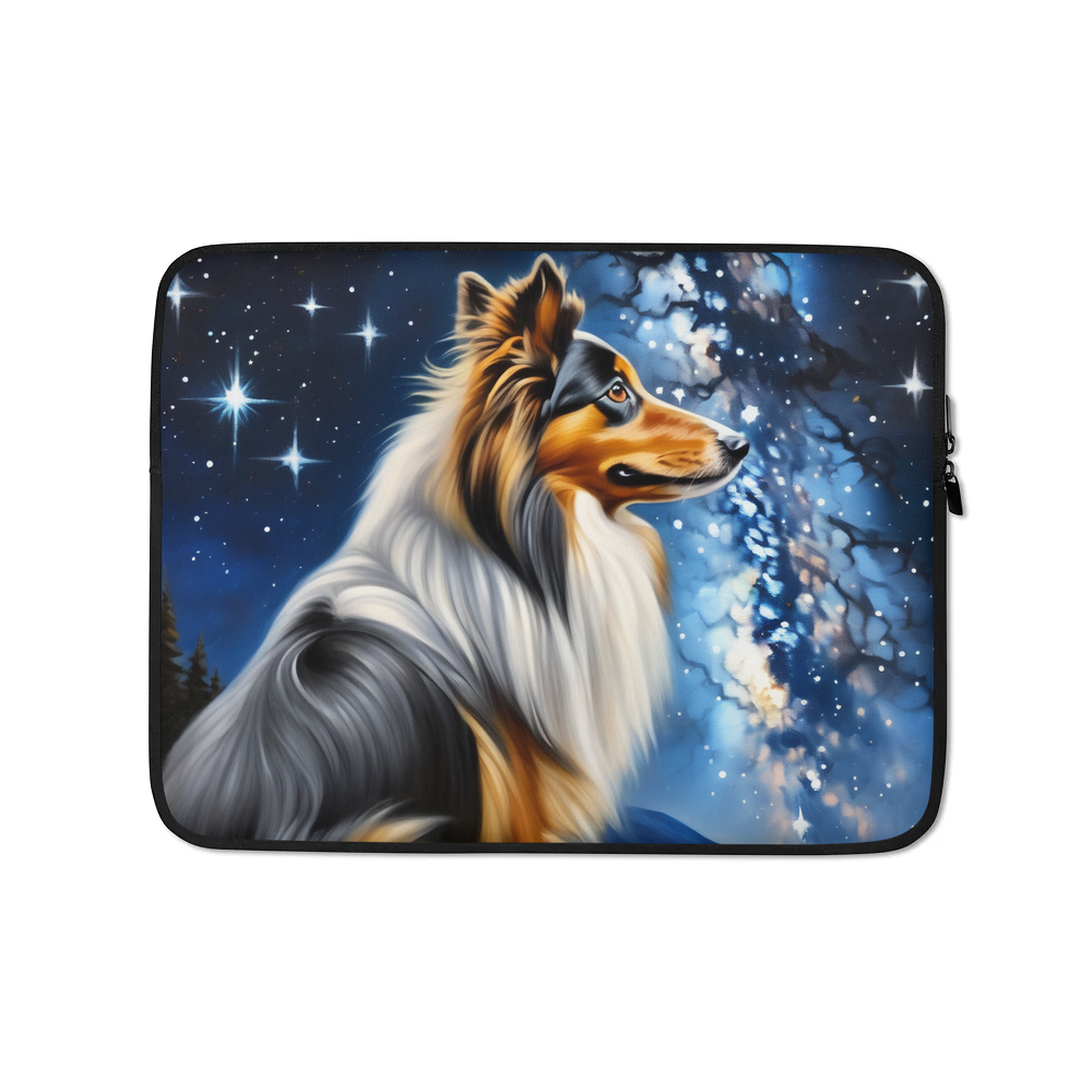 PugMug Custom Shetland Sheepdog Laptop Sleeve