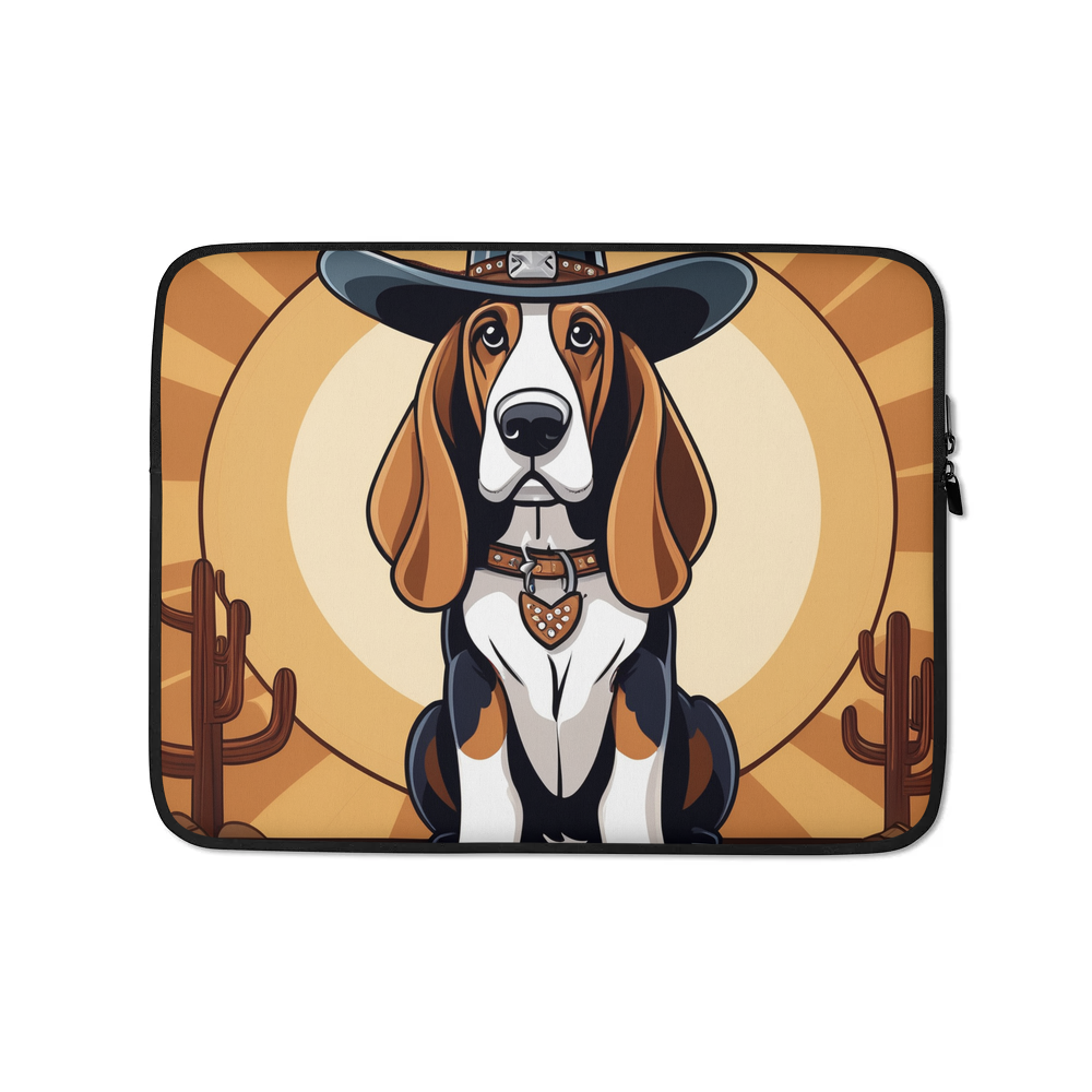 PugMug Custom Basset Hound Laptop Sleeve