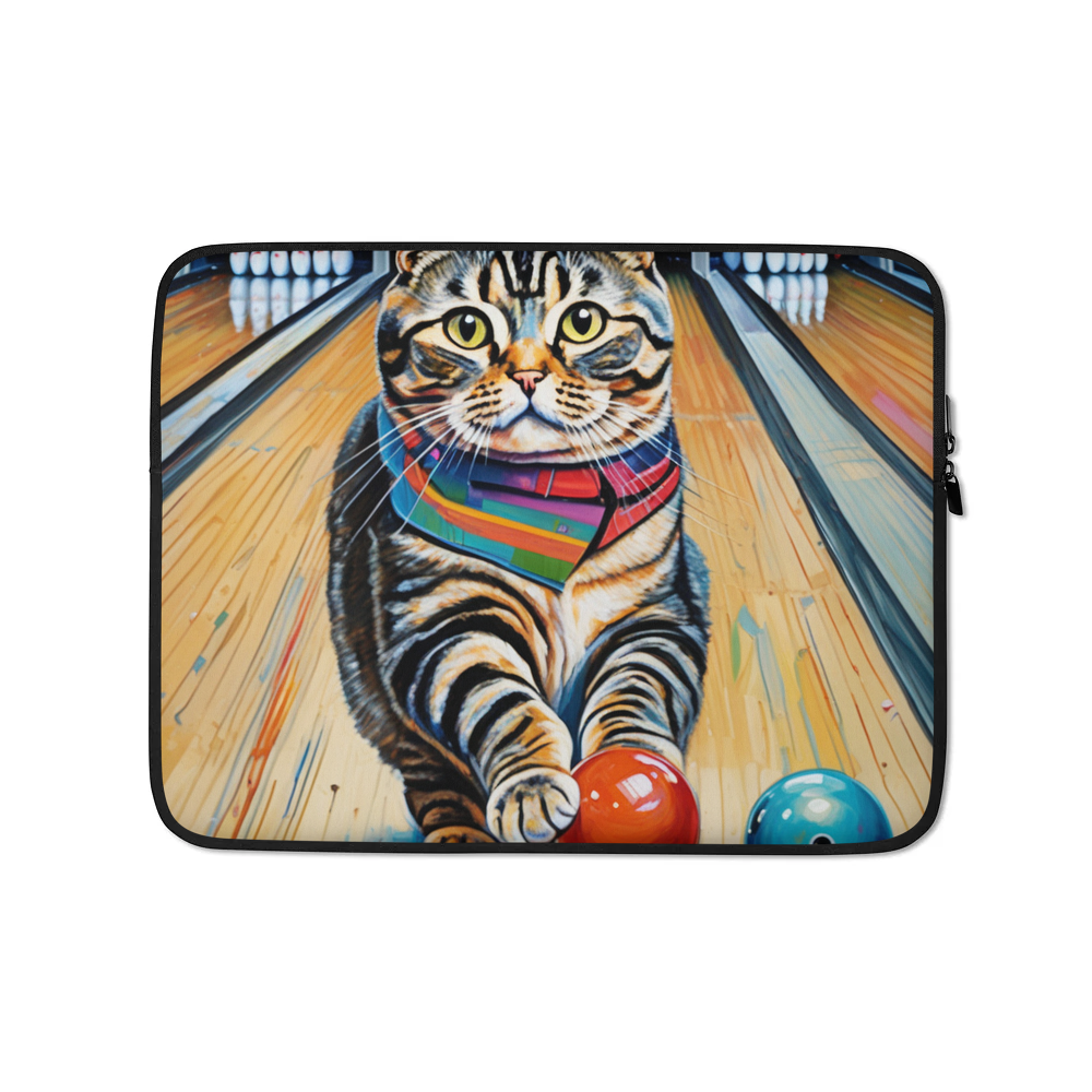 PugMug Custom Tabby Scottish Fold Cat Laptop Sleeve